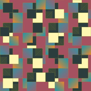 soyut geometrik renkli seamless modeli. vektör çizim