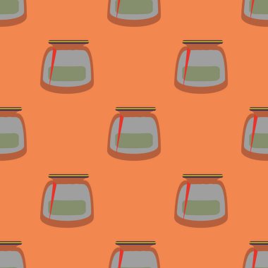 Kavanoz ile rustik ev konserve yeni dikişsiz desen arka planı için.