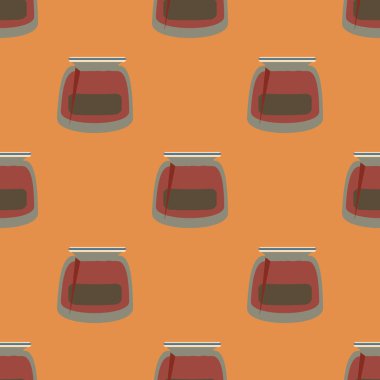 Kavanoz ile rustik ev konserve yeni dikişsiz desen arka planı için.