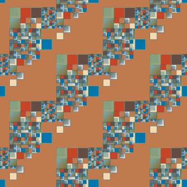 soyut geometrik renkli seamless modeli. vektör çizim