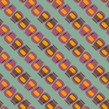 simetrik soyut desen, vektör çizim oluşturma 