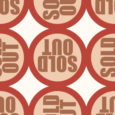 Dikişsiz desen, vektör çizim sattı