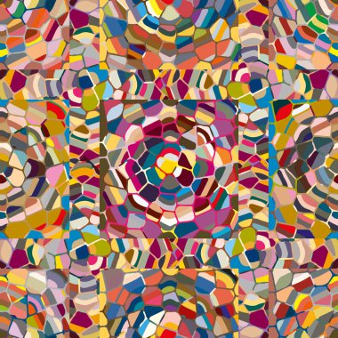soyut renkli mozaik seamless modeli