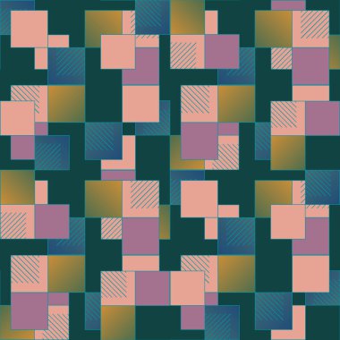 soyut geometrik renkli seamless modeli. vektör çizim