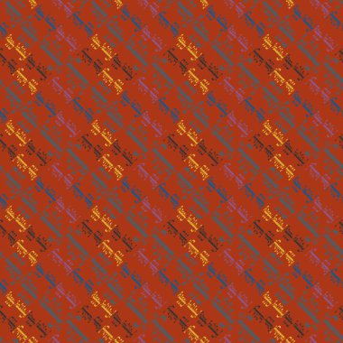 Arapça mutlu tatil çok renkli seamless modeli