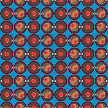 Bardak kahve veya çay arka plan seamless modeli üzerinde noktalı. Vektör çizim