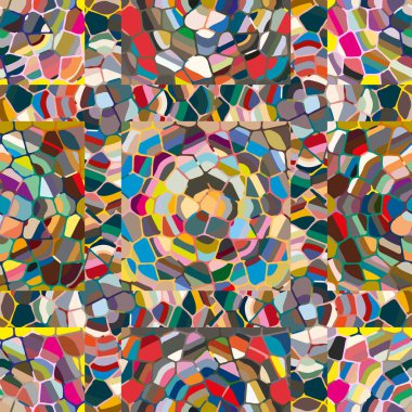 soyut renkli mozaik seamless modeli