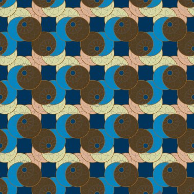 soyut renkli çiçek seamless modeli