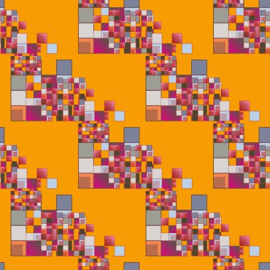 soyut geometrik renkli seamless modeli. vektör çizim