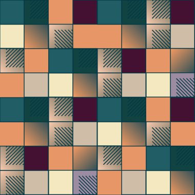 soyut geometrik renkli seamless modeli. vektör çizim