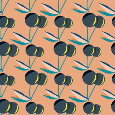 Kiraz için arka plan ile renkli seamless modeli. 