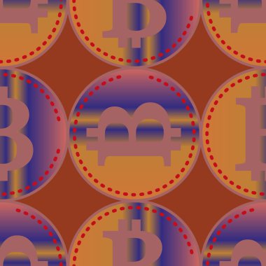 bitcoins parlak parlak pahalı sikkeleri ile Seamless modeli 