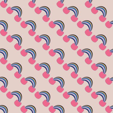 Gökkuşağı seamless modeli. Gökkuşağı Dizayn Tekstil, iç tasarım, keten, vb için. Şirin soyut çocuklar arka plan.