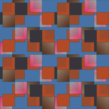 soyut geometrik renkli seamless modeli. vektör çizim