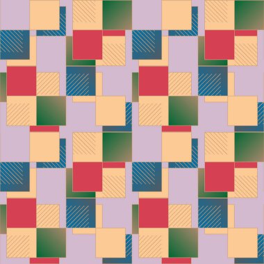 soyut geometrik renkli seamless modeli. vektör çizim