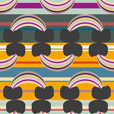 Gökkuşağı seamless modeli. Gökkuşağı Dizayn Tekstil, iç tasarım, keten, vb için. Şirin soyut çocuklar arka plan.