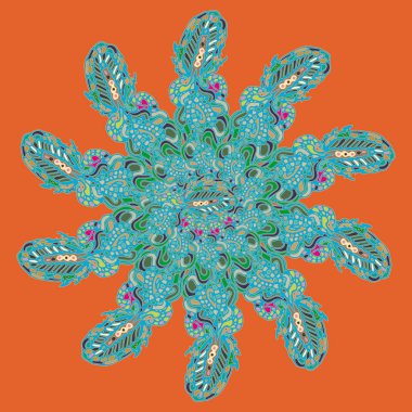 Stil zentangle yeni simetrik mandala doodle ile sanat esin kaynağı oldu. Duvar kağıdı, desen dolgularını, web sayfaları, yüzey dokuları için dekoratif nesne-ebilmek var olmak kullanılmış.