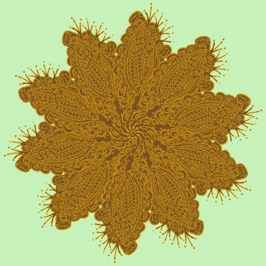 Stil zentangle yeni simetrik mandala doodle ile sanat esin kaynağı oldu. Duvar kağıdı, desen dolgularını, web sayfaları, yüzey dokuları için dekoratif nesne-ebilmek var olmak kullanılmış.