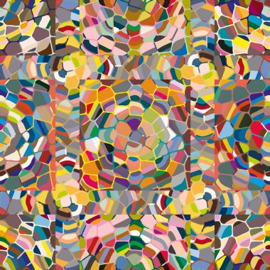 soyut renkli mozaik seamless modeli