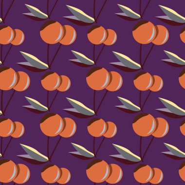 Kiraz için arka plan ile renkli seamless modeli. 