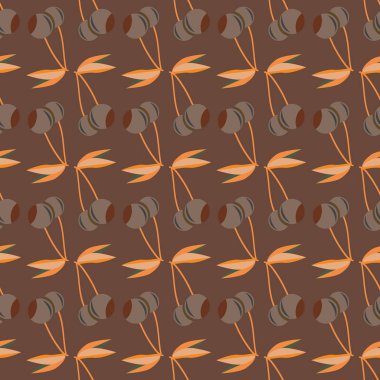 Kiraz, vektör çizim ile vektör seamless modeli 