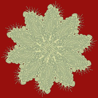 Stil zentangle yeni simetrik mandala doodle ile sanat esin kaynağı oldu. Duvar kağıdı, desen dolgularını, web sayfaları, yüzey dokuları için dekoratif nesne-ebilmek var olmak kullanılmış.