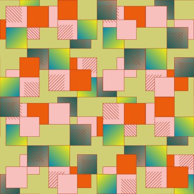 soyut geometrik renkli seamless modeli. vektör çizim