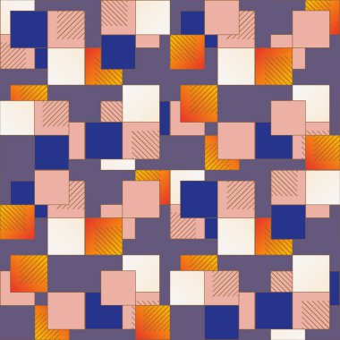 soyut geometrik renkli seamless modeli. vektör çizim