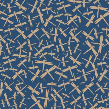 Dekoratif renkli seamless modeli ile şirin yusufçuk