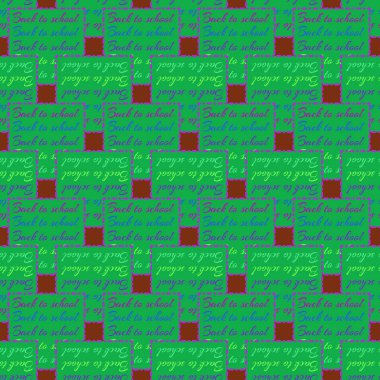 Okul hazırlıkları, arka plan için yeni dikişsiz desen. 