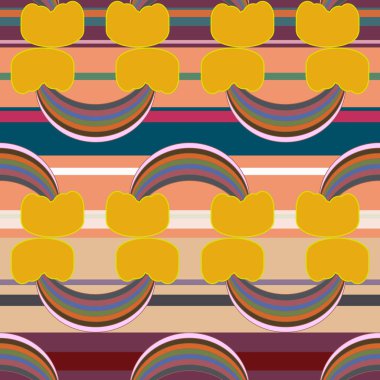 Gökkuşağı seamless modeli. Gökkuşağı Dizayn Tekstil, iç tasarım, keten, vb için. Şirin soyut çocuklar arka plan.