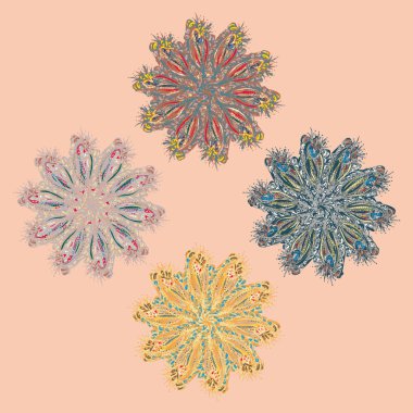 Stil zentangle yeni simetrik mandala doodle ile sanat esin kaynağı oldu. Duvar kağıdı, desen dolgularını, web sayfaları, yüzey dokuları için dekoratif nesne-ebilmek var olmak kullanılmış.