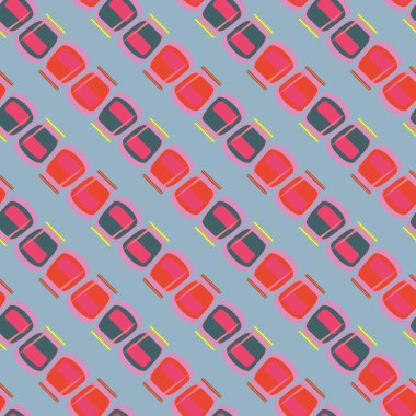 simetrik soyut desen, vektör çizim oluşturma 