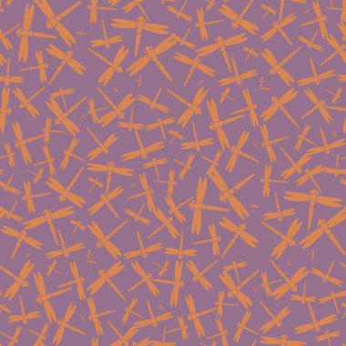 Dekoratif renkli seamless modeli ile şirin yusufçuk