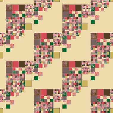 soyut geometrik renkli seamless modeli. vektör çizim