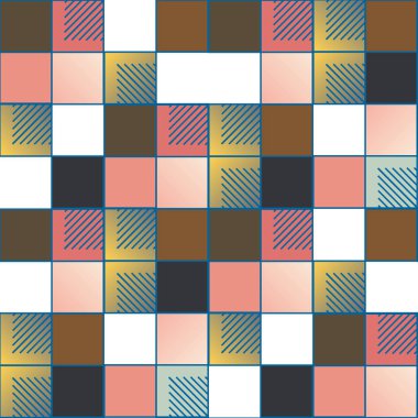 soyut geometrik renkli seamless modeli. vektör çizim