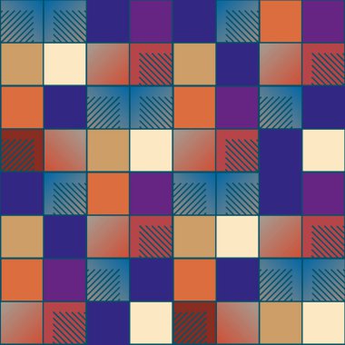 soyut geometrik renkli seamless modeli. vektör çizim