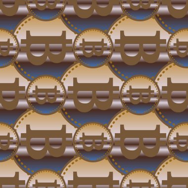 bitcoins parlak parlak pahalı sikkeleri ile Seamless modeli 