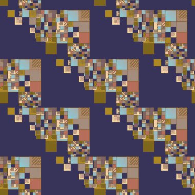 soyut geometrik renkli seamless modeli. vektör çizim