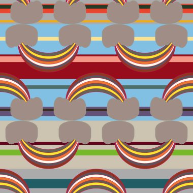 Gökkuşağı seamless modeli. Gökkuşağı Dizayn Tekstil, iç tasarım, keten, vb için. Şirin soyut çocuklar arka plan.