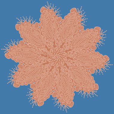 Stil zentangle yeni simetrik mandala doodle ile sanat esin kaynağı oldu. Duvar kağıdı, desen dolgularını, web sayfaları, yüzey dokuları için dekoratif nesne-ebilmek var olmak kullanılmış.