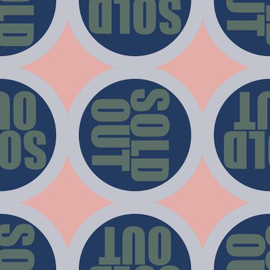 Dikişsiz desen, vektör çizim sattı