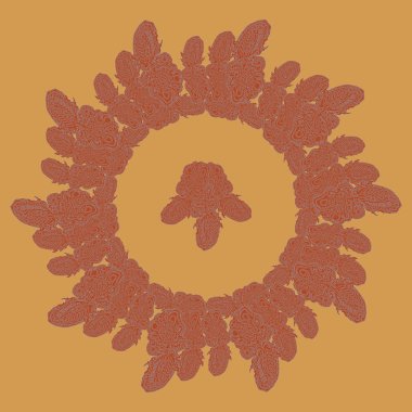 Stil zentangle yeni simetrik mandala doodle ile sanat esin kaynağı oldu. Duvar kağıdı, desen dolgularını, web sayfaları, yüzey dokuları için dekoratif nesne-ebilmek var olmak kullanılmış.