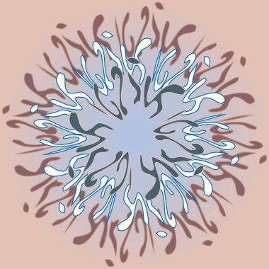Yeni simetrik soyut mandala. Duvar kağıdı, desen dolgularını, web sayfaları, yüzey dokuları için dekoratif nesne-ebilmek var olmak kullanılmış.