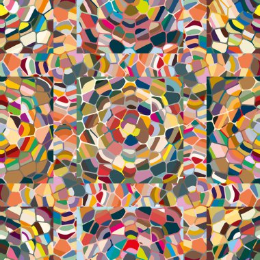 soyut renkli mozaik seamless modeli