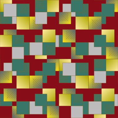 soyut geometrik renkli seamless modeli. vektör çizim