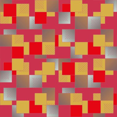 soyut geometrik renkli seamless modeli. vektör çizim