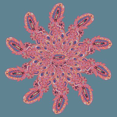 Stil zentangle yeni simetrik mandala doodle ile sanat esin kaynağı oldu. Duvar kağıdı, desen dolgularını, web sayfaları, yüzey dokuları için dekoratif nesne-ebilmek var olmak kullanılmış.