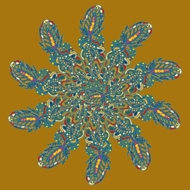 Stil zentangle yeni simetrik mandala doodle ile sanat esin kaynağı oldu. Duvar kağıdı, desen dolgularını, web sayfaları, yüzey dokuları için dekoratif nesne-ebilmek var olmak kullanılmış.