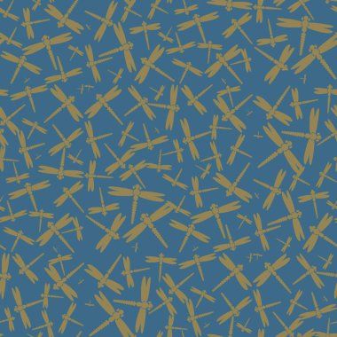 Dekoratif renkli seamless modeli ile şirin yusufçuk